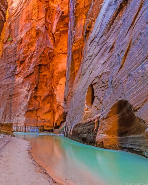 Narrows Arizona Landscapes Painting By Numberss.png