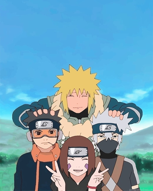 Naruto Anime Characters Painting By Numberss.png