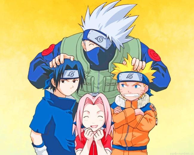 Naruto Anime Squad Painting By Numberss.png