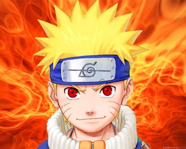 Naruto Fire Background Animations Painting By Numberss.png