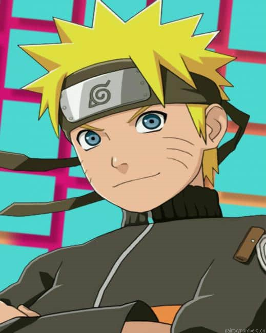 Naruto Smiling Animations Painting By Numberss.png