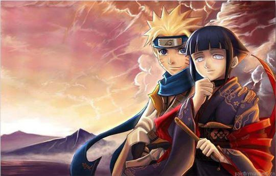 Naruto And Hinata Animations Painting By Numbers.png