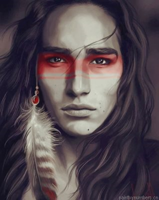 Native American Man Painting By Numberss.png