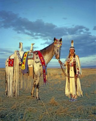 Native American Woman Painting By Numbers.png