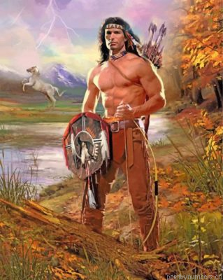 Native Man Painting By Numbers.png