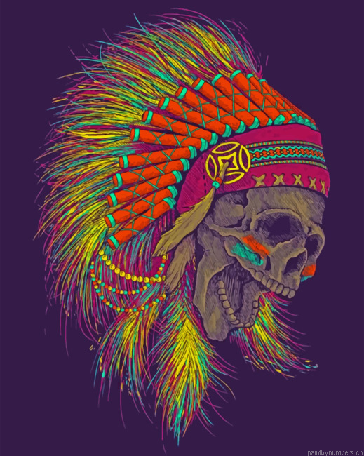 Native Skull Painting By Numbers.png