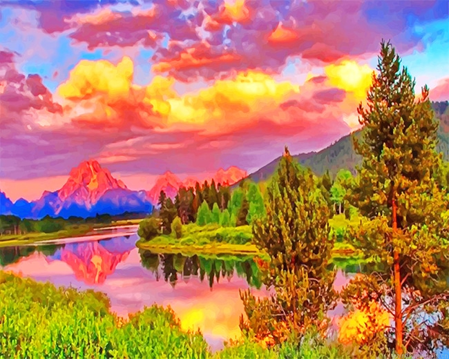 Nature Beautiful View Landscapes Painting By Numbers.png