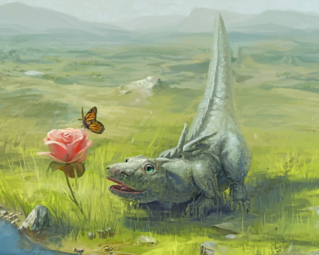 Nature Life Dinosaurs Animations Painting By Numberss.png