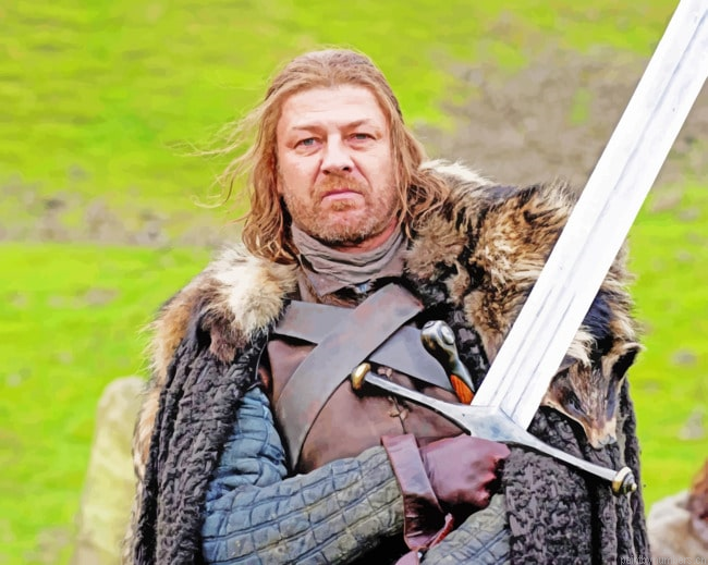 Ned Stark Family Sword Movies Painting By Numberss.png
