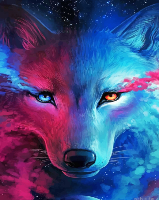 Neon Wolf Painting By Numberss.png