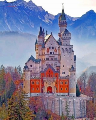 Neuschwanstein Castle Painting By Numbers.png