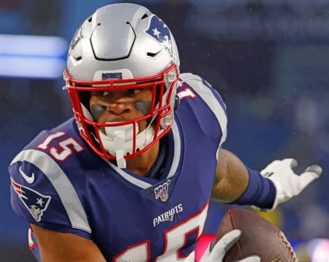New England Patriots Football Player Painting By Numberss.png