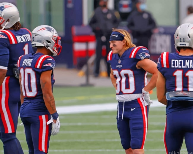 New England Patriots Team Football Painting By Numberss.png