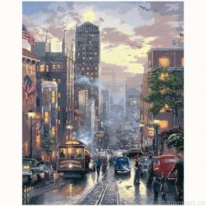 New York Manhattan Street Cities Painting By Numbers.png