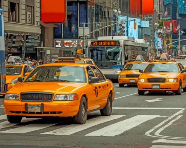 New York Taxis Painting By Numbers.png