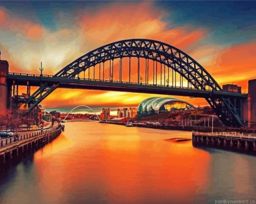 Newcastle Tyne Bridge Painting By Numberss.png