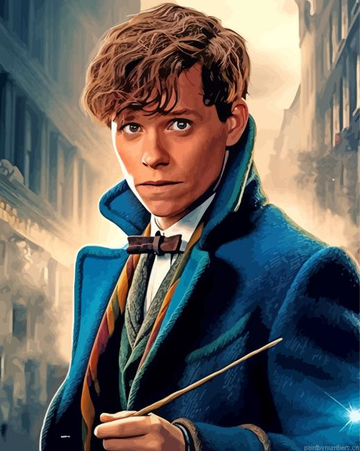 Newt Scamander Character Painting By Numberss.png