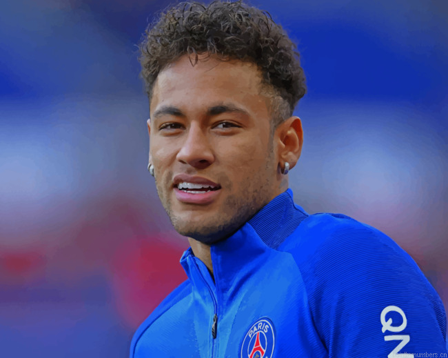 Neymar Jr Soccer Player Painting By Numberss.png