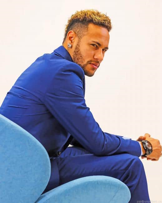Neymar Photoshoot Soccer Painting By Numberss.png