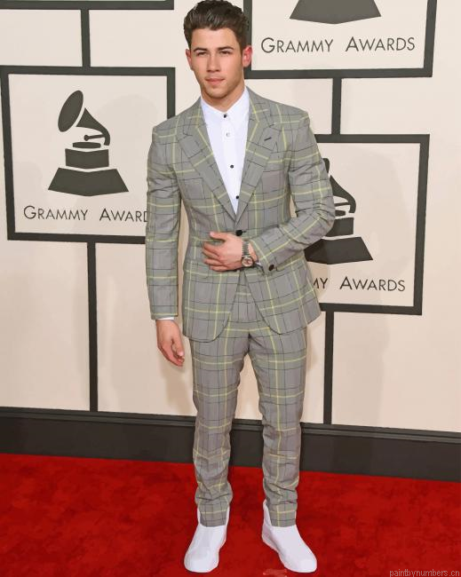 Nick Jonas Grammy Awards Singers Painting By Numbers.png