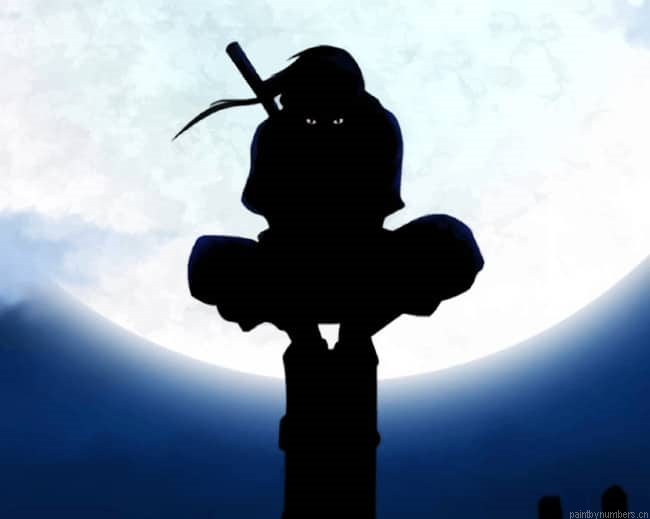 Night Ninja Itachi Animes Painting By Numberss.png