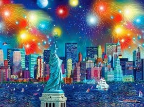Nightscape In New York Painting By Numberss.png