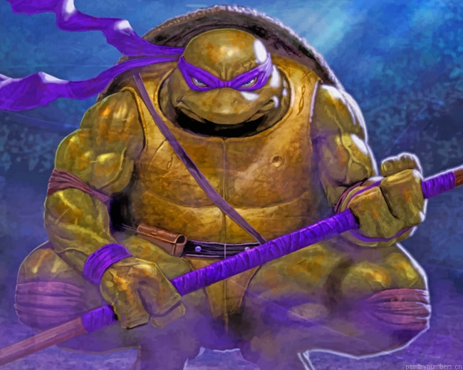 Ninja Turtles Donatello Cartoons Painting By Numberss.png