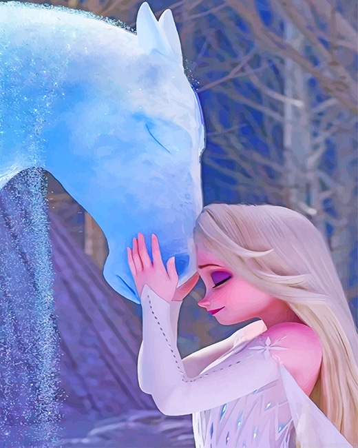 Nokk And Elsa Frozen Animations Painting By Numberss.png