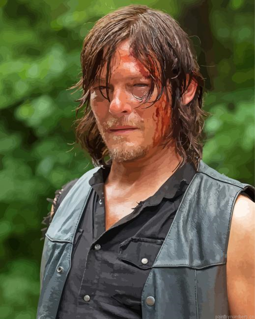 Norman Reedus The Walking Dead Painting By Numberss.png