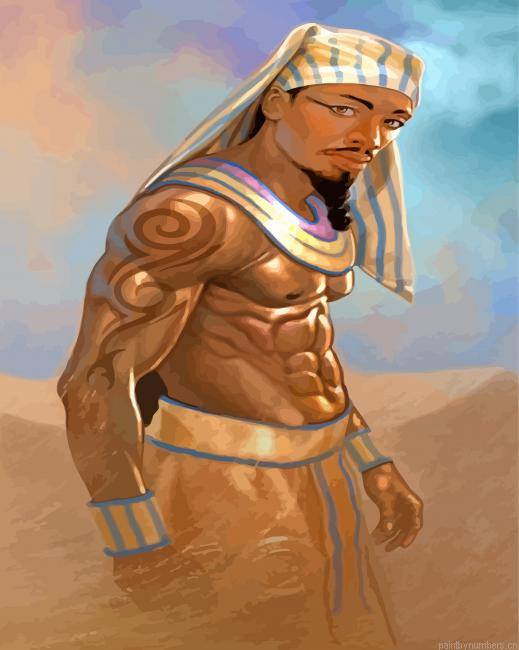 North African Egyptian King Painting By Numbers.png