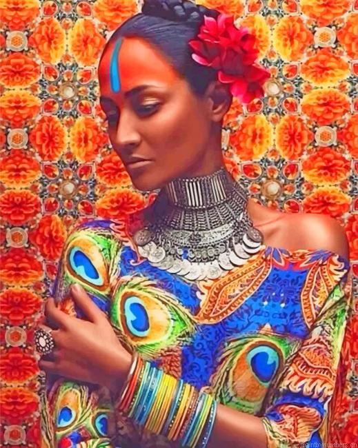 North African Woman Painting By Numberss.png