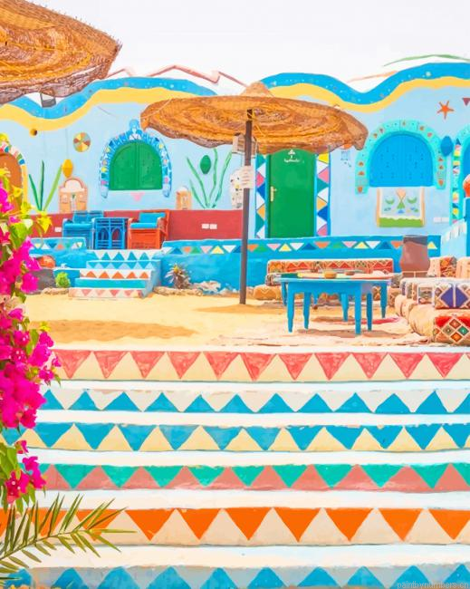Nubian Aswan Egypt Painting By Numberss.png