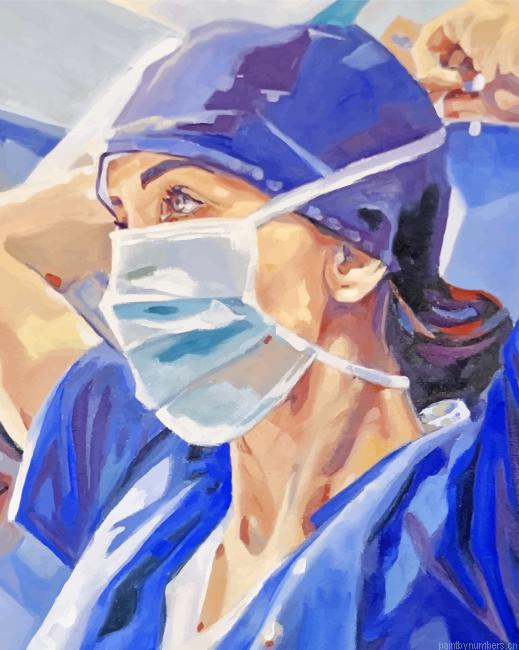 Nurse Artwork Painting By Numberss.png
