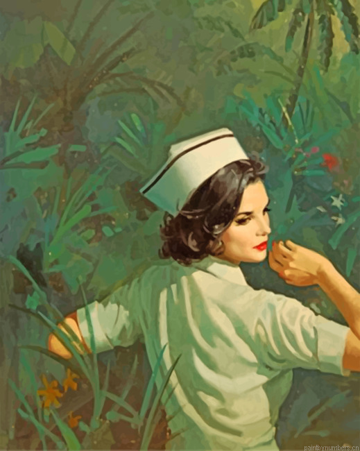 Nurse In The Jungle Painting By Numbers.png