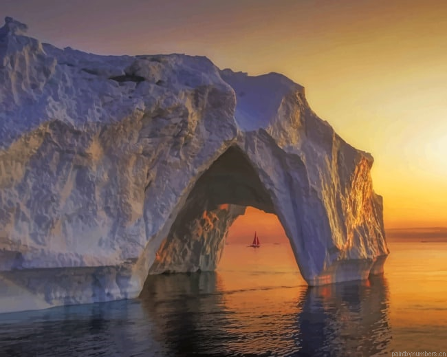 Ocean Arch Cliff Seascapes Painting By Numberss.png