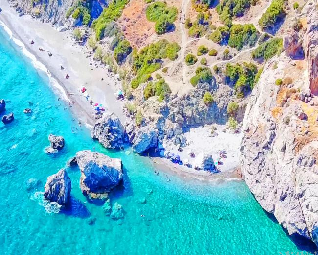 Ocean Greece Seascapes Painting By Numberss.png