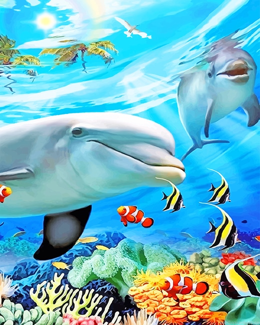 Ocean Life Seascapes Painting By Numberss.png