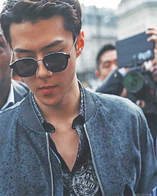 Oh Sehun Rappers Painting By Numberss.png
