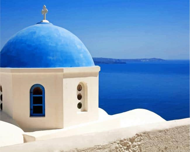 Oia Santorini Greece Painting By Numberss.png