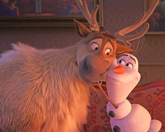 Olaf And Sven Animations Painting By Numberss.png