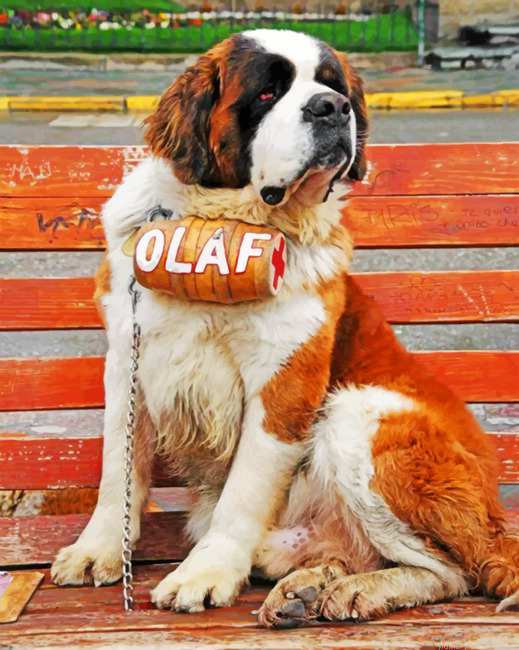 Olaf Saint Bernard Painting By Numbers.png