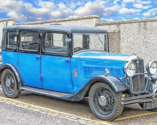 Old Blue Car Painting By Numberss.png