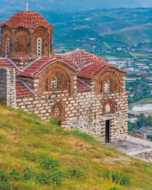 Old Building In Berat Albania Cities Painting By Numberss.png
