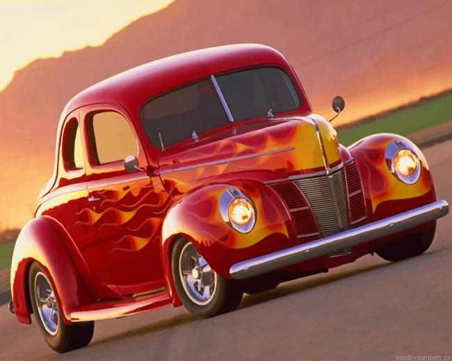 Old Hot Rod Car Painting By Numbers.png