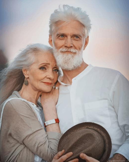 Old Lovely Couple Painting By Numbers.png