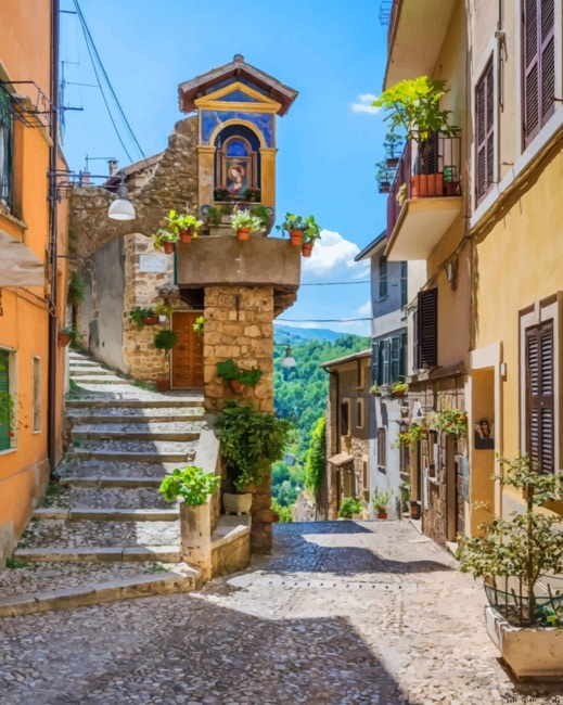Old Town In Rome Cities Painting By Numberss.png