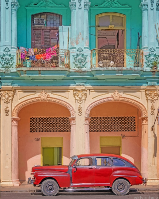 Old Vintage Car Havana Painting By Numberss.png