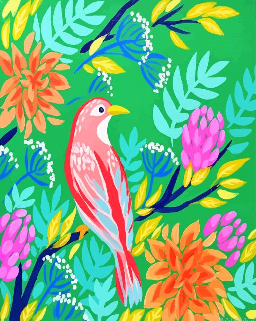 Old World Flycatcher Painting By Numbers.png