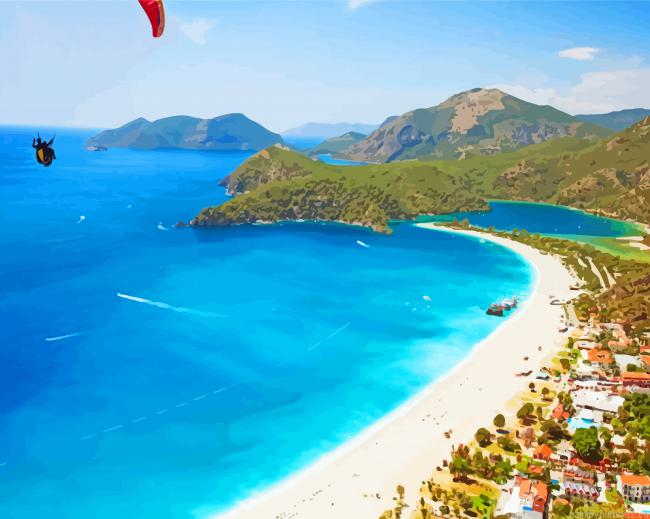 Oludeniz Beach Turkey Painting By Numberss.png