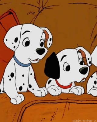 One Hundred And One Dalmatians Painting By Numbers.png